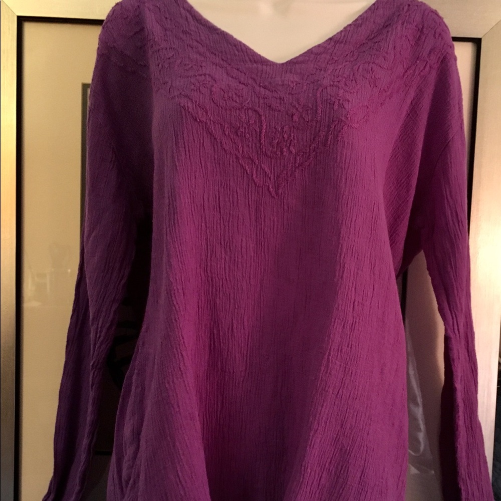 Gauzy cotton tunic by Geeta